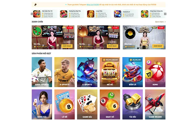 review five88 1 Sảnh casino trực tuyến Five88
