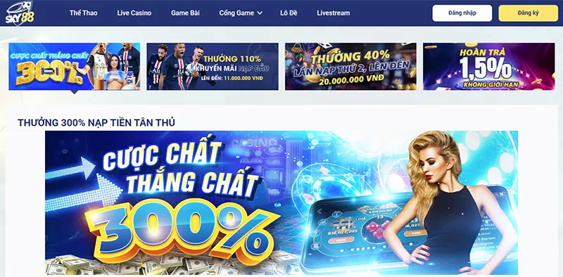 review sky88 1 Sky88 nổi bật với hàng loạt khuyến mãi hấp dẫn