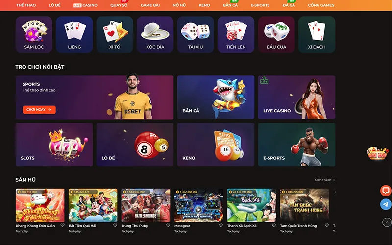 review sv88 Giao diện website chính thức của SV88